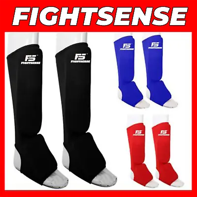 Kids Shin Instep Protectors Leg Guards Pads Boxing MMA Muay ThaiTaekwondo  • $9.99