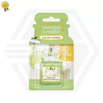 Yankee Candle Ultimate Car Jar 3D Air Freshener VANILLA LIME • £6.99