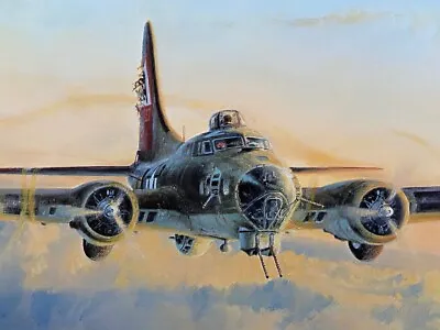 Robert Taylor HELPING HAND 2 Sig MASTERS OF THE AIR MINT B-17 Aviation Art Print • $245