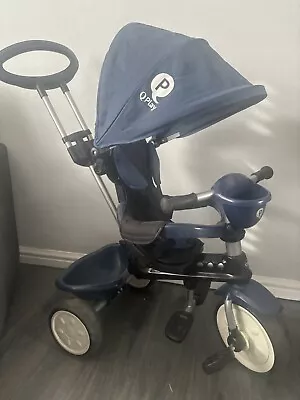 Q Play Cosy 4-in-1 Trike Bike Dark Blue • £35