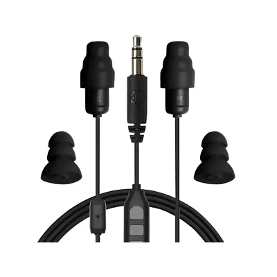 Plugfones Guardian Plus Earplugs W/Music Earphones Hearing Protection Safety+Mic • $62.75