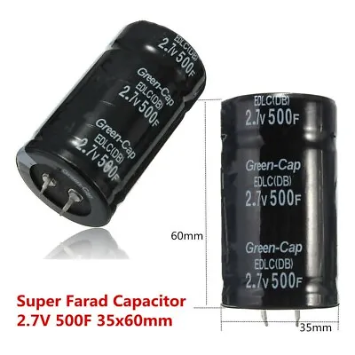 Take Your Car Audio To New Levels With A 2 7V 500F Automotive Ultra Capacitor • £7.91