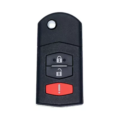 New Flip Key Keyless Remote Entry Fob Transmitter For Mazda Bgbx1t478ske12501 • $18.95