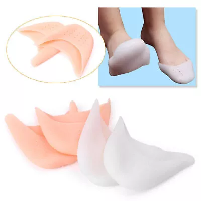 2x Finger Protector Silicone Gel Pointe Toe Cap Cover Pads Protectors Feet Care • $10.07