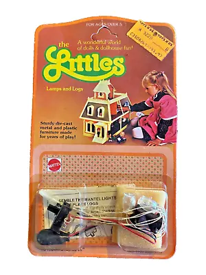 Dollhouse Littles Lamps And Logs No. 3216 Mattel 1980 Fireplace Vintage NOS • $25.97