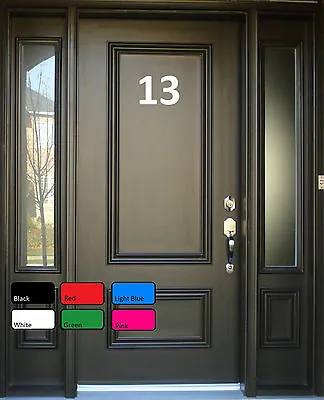 £2.59 • Buy House Office Sign Door Numbers Letters Self Adhesive Vinyl Decals Sticker 