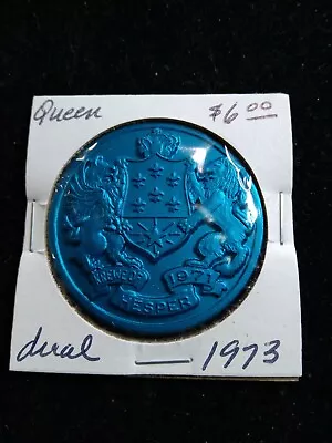 1973 Hesper Queen Dual Color Doubloon - Mardi Gras • $5