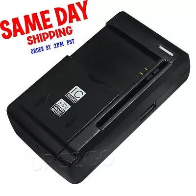 High Grade Universal Battery External Charger F Samsung Galaxy Note II N7100 USA • $13.19