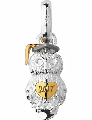 LINKS OF LONDON Sterling Silver 18ct Gold Vermeil Graduation Owl Charm RRP60 NEW • £9