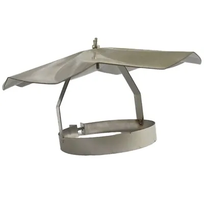 Stainless Steel Umbrella Hat Roof Cowl For Wood Stove Chimney Top Quality • £12.97
