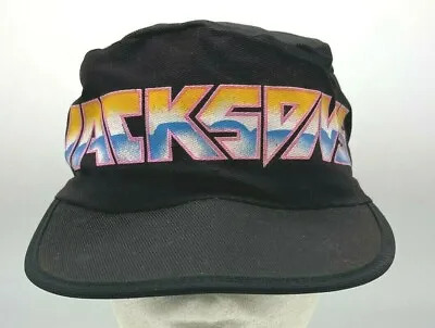Vintage Jacksons Michael Jackson 1984 Victory Tour Logo Graphic Black Hat Cap • $85