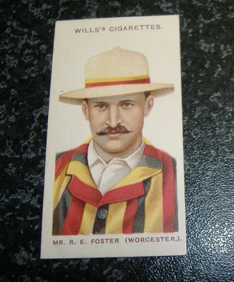 £4.75 • Buy Wills - Cricketers 1908 (Small S) No29 - R.E. Foster, Worcestershire