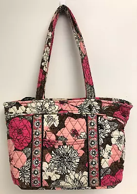 Vera Bradley Mocha Rouge Mandy Shoulder Bag Tote Bag GUC • $18.99