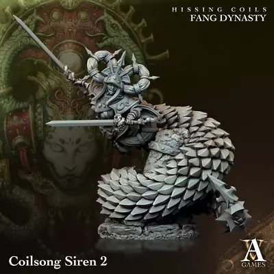 Coilsong Siren | Archvillain Games | Fantasy | DnD | RPG | Tabletop | Miniature • $11.99