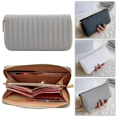 Ladies Leather Wallet Long Purse Phone Card Holder Case Clutch Large Capacity  • £6.79