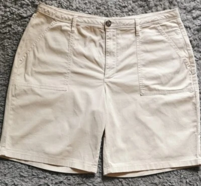 Hush Ladies Chino Shorts Uk 14 L Safari W 34' Summer  • £25