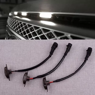 Car Front Grill Grille LED Lights Fit For Ford F150 Raptor 2010-2018 Smoke Black • $15.13