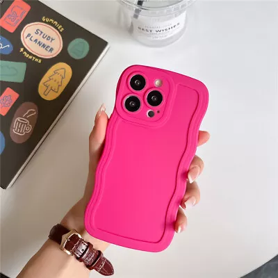 For IPhone 15 14 13 Pro Max 12 11 X 8 7 Plus Wavy Silicone Case Shockproof Cover • $9.99