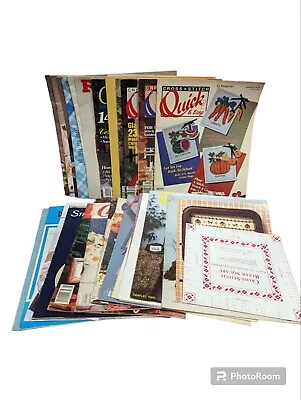 Lot Of 27 Vintage Counted Cross Stitch Books Leaflets Booklets With Patterns  • $15.96