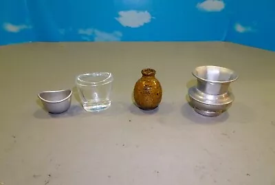 Vintage Glass Eye Wash Cups Jar Or Urn And Small Container • $15.13