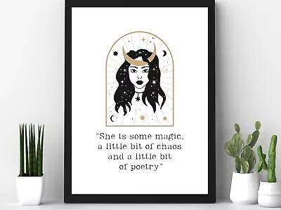 A4 Typography Witch Wiccan Pagan Print Home Decor • £7