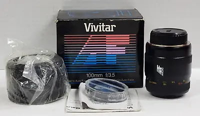 Vivitar 100mm F/3.5 Mc Macro Lens Pentax Minolta / Sony Mount (nos In Box) • $85.50