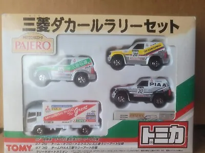 Tomica Mitsubishi Pajero Rally Gift Set Cars Mint Box Good Combined Postage  • $199.95