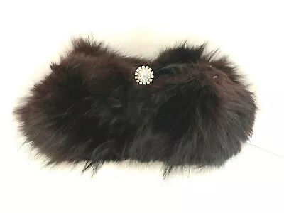 La France Vintage Fur Clutch W/rhinestone Closure • $20