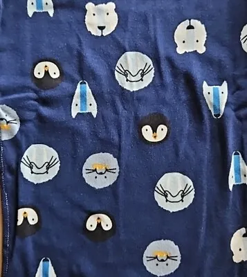 Nwt Hanna Andersson Winter Critters Navy Blue Long John Pajamas 130 8 • $32.99