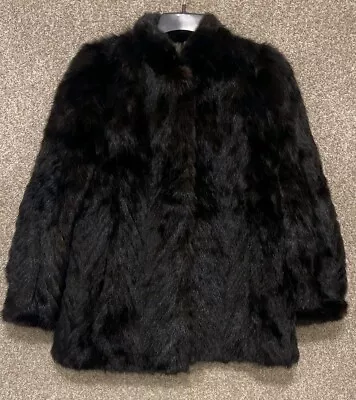 Vintage PD Furs Womens Brown Soft Mink Fur Mid Length Coat Jacket Size Large • $119.99