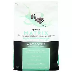 Syntrax Matrix 5.0 - Sustained Release Protein Mint Cookie 5 Lbs • $75.52