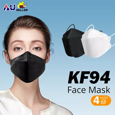 10/50/100PCS 4-Layer KF94 Face Masks Comfortable Filter 3D Mouth Face Mask Cover • $8.99