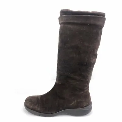 La Canadienne Tall Winter Boots Womens Size 8M  Brown Leather Faux Fur Knee High • $75