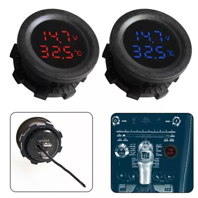 Reliable Battery Voltage Monitor For Car Motorcycle 12V24V LED Digital Panel • £10.73