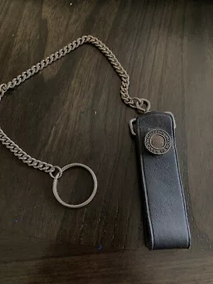 Harley-Davidson Black Leather Belt Loop And Chain For Chain Wallet  • $15.99