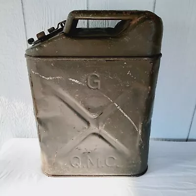 Vintage USA Green Metal Jerry Can Army Military Jeep QMC Conco 20 5 43 *Has  • $69.99