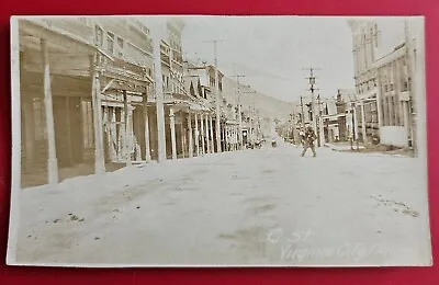 1907 Era RP Postcard Virginia City Street Scene Nevada Territory • $8