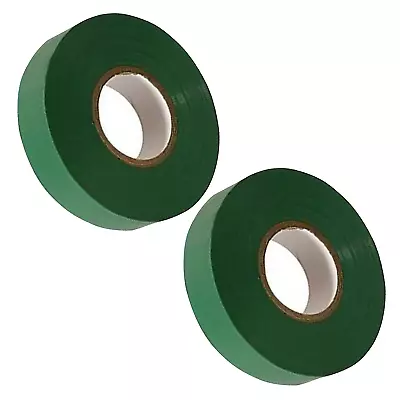 2PC PVC Electrical Insulating Tape Flame Retardent Green 19mmx22m High Quality • £4.09