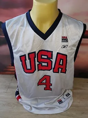 £45 • Buy Allen Iverson USA Dream Team Basketball Jersey NBA Reebok Large