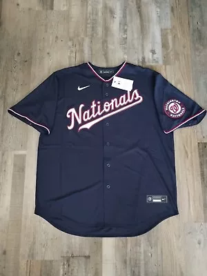 $65 • Buy XL Men's MLB Nike Juan Soto Washington Nationals Nats Baseball Jersey Blue