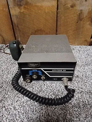 Vintage MULTI-ELMAC CITI FONE 99 CB Radio Tube W/ Microphone • $89.95