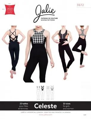 Jalie Sewing Pattern 3672 Leotards Dancewear 22 Sizes • £20.98