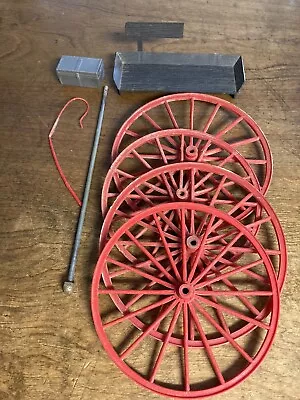 Marx Johnny West Set Of 4 Original Wagon Wheels With Accessories • $25