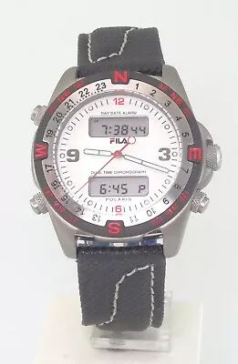 NEW FILA 803-27/M Multi-Function Titanium 100-M DIVER WATCH With Morellato Strap • $225