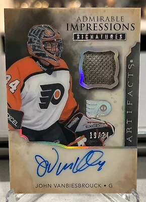 JOHN VANBIESBROUCK 2022-23 Upper Deck Artifacts Admirable Impressions AUTO 19/24 • $74.99