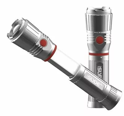 Nebo Slyde Z LED Magnetic Base Dual Light Torch Flashlight In Silver  BNIB • $39.99