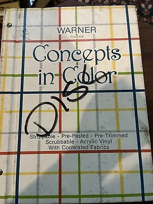 Warner Wallcoverings Concepts In Color Wall Paper Sample Book Vintage • $64.99