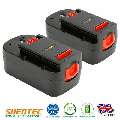 £31.25 • Buy 2x 3500mAh 18V Ni-MH Battery For Black Decker A1718 A18 HPB18 Firestorm FS180BX