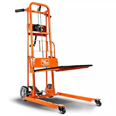 Material Lift Winch Stacker Pallet Truck Dolly Lift Table Fork Lift 330 L... • $543.20