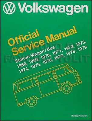 VW Transporter Bus Repair Shop Manual 1968 1969 1970 1971 Type 2 Van And Truck • $79